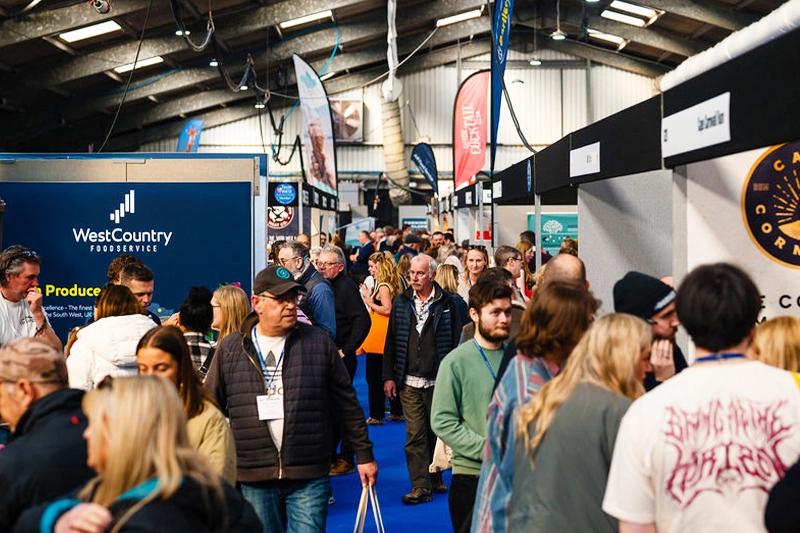 Busy aisles at Expowest Cornwall 2025