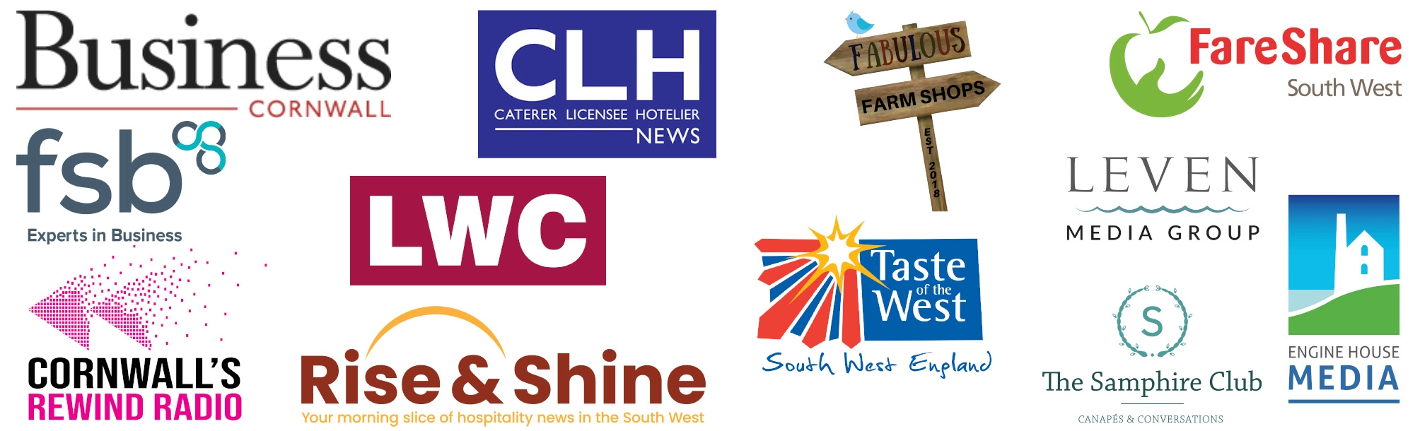 Expowest Cornwall Sponsors and media partners